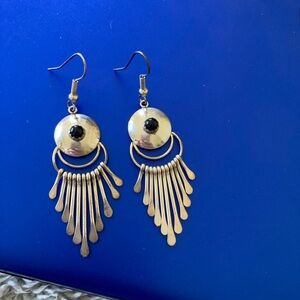 Sterling silver and black  Earrings